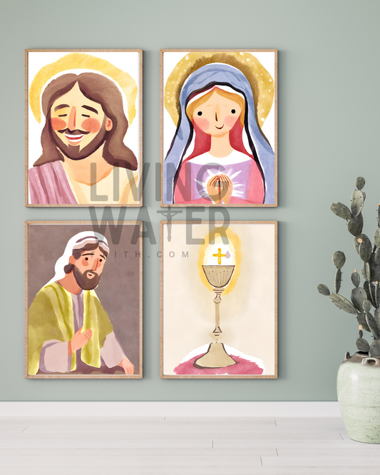 The Holy Family : Children's Water Color Collection